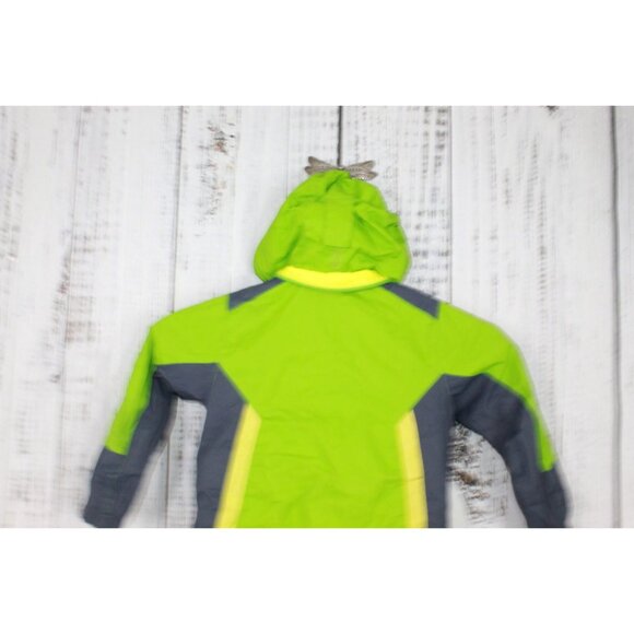 LL Bean Boys Green 3in1 Jacket Water Resistant Coat Green Shell Only Size S 4 - Picture 8 of 10